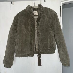 Green corduroy jacket